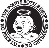 5 points bottle shop logo
